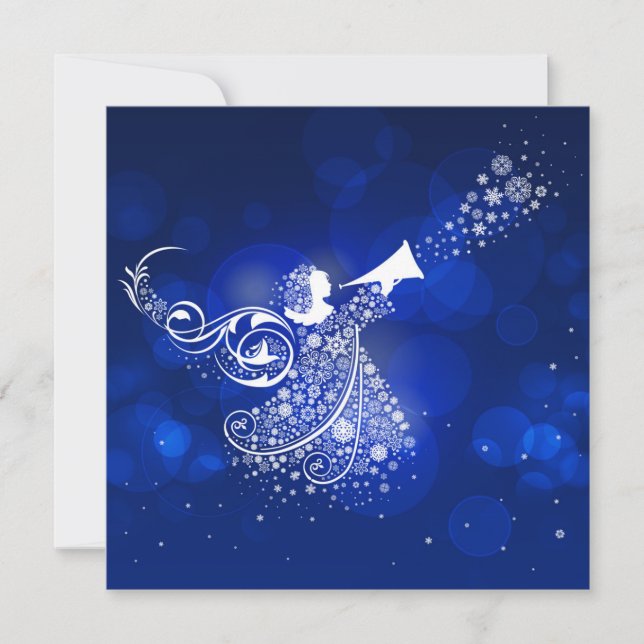 Tarjeta Festiva Navidades Angel (Anverso)