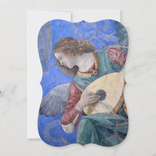 Tarjeta Festiva Navidades Ángel Músico Melozzo da Forli Vatican