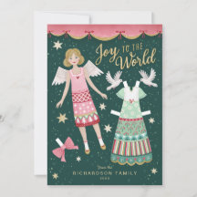 Navidades Angel Paper Doll
