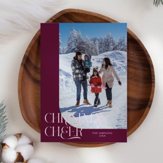 Tarjeta Festiva Navidades animan a elegantes Navidades de Cranberr (Subido por el creador)