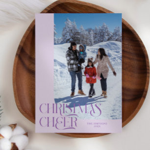 Tarjeta Festiva Navidades animan a elegantes Navidades de Lilac
