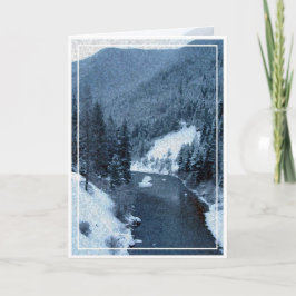 Tarjeta Festiva Navidades, Año Nuevo, vacaciones - En blanco