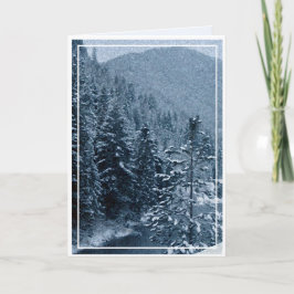 Tarjeta Festiva Navidades, Año Nuevo, vacaciones - En blanco