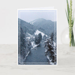Tarjeta Festiva Navidades, Año Nuevo, vacaciones - En blanco