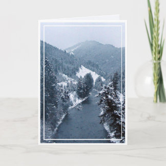 Tarjeta Festiva Navidades, Año Nuevo, vacaciones - En blanco