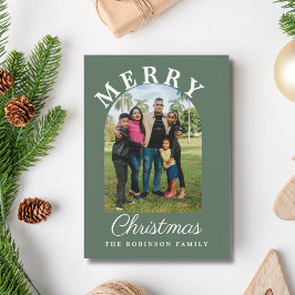 Tarjeta Festiva Navidades artísticos modernos de escritura artísti