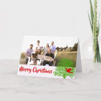 Tarjeta Festiva Navidades Aves -
