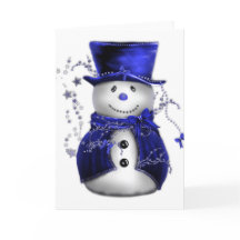 Navidades azules Snowman
