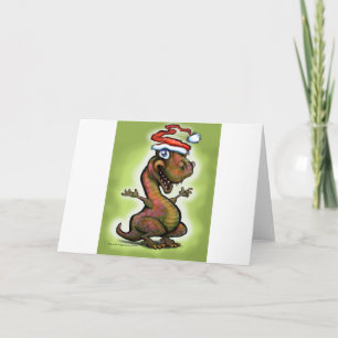 Tarjeta Festiva Navidades Baby T-Rex