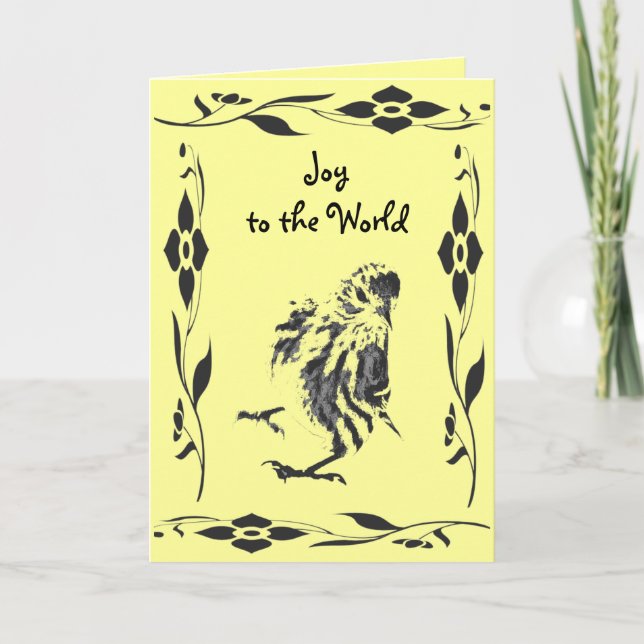 Tarjeta Festiva Navidades bailarines Siskin (Anverso)