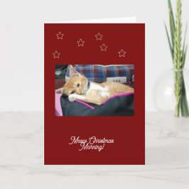 Tarjeta Festiva Navidades bajos, foto, texto, reemplazable