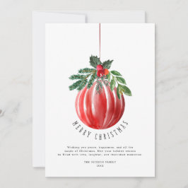 Tarjeta Festiva Navidades Ball Merry Christmas Non Photo