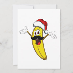 Tarjeta Festiva Navidades bananeros divertidos