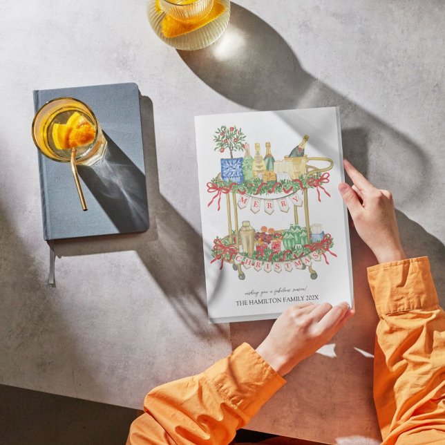 Tarjeta Festiva Navidades Bar Cart Photo (Subido por el creador)