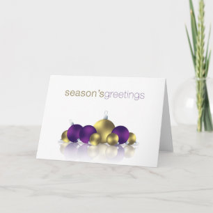 Tarjeta Festiva Navidades bauble