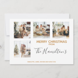 Tarjeta Festiva Navidades Bauble Patrullado 4 Foto Personalizada