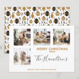 Tarjeta Festiva Navidades Bauble Patrullado 4 Foto Personalizada