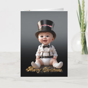 Tarjeta Festiva Navidades bebé Año nuevo