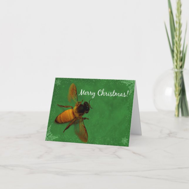 Tarjeta Festiva Navidades Bee (Anverso)