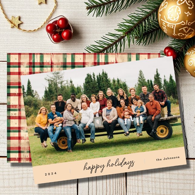 Tarjeta Festiva Navidades beiges de escritura Minimalista moderna (Subido por el creador)