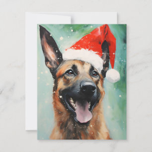 Tarjeta Festiva Navidades belgas malineses pinchan obras de arte