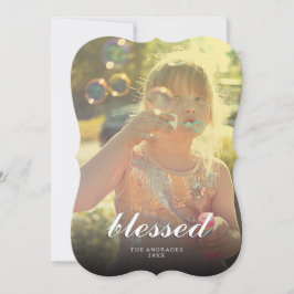 Tarjeta Festiva Navidades bendecidos fotografian moderna foto de f