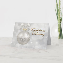 Tarjeta Festiva Navidades bendiciendo números 6:24-26 frente a la