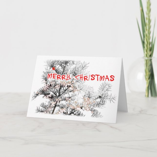 Tarjeta Festiva navidades berries (Anverso)