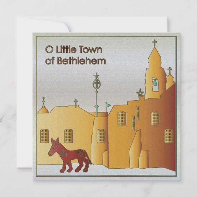 Tarjeta Festiva Navidades Bethlehem (Anverso)