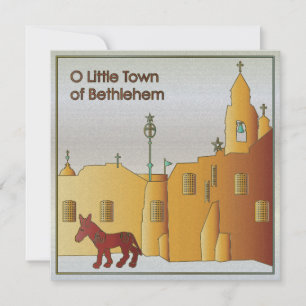Tarjeta Festiva Navidades Bethlehem