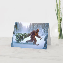 Tarjeta Festiva Navidades BIGFOOT - ÁRBOL DECORADO