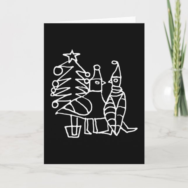 Tarjeta Festiva **Navidades BirDs** (Anverso)