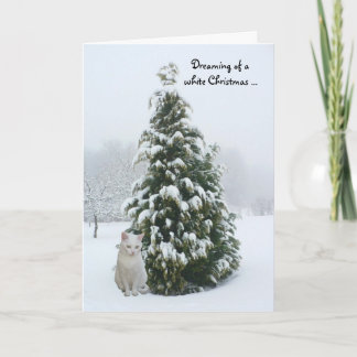 Tarjeta Festiva Navidades blancos