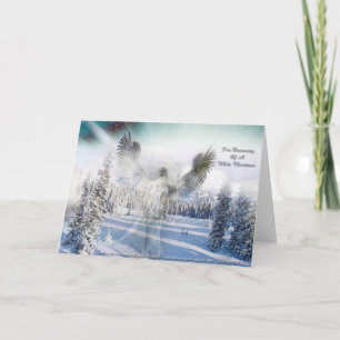Tarjeta Festiva Navidades blancos