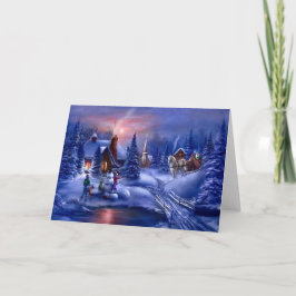Tarjeta Festiva Navidades blancos