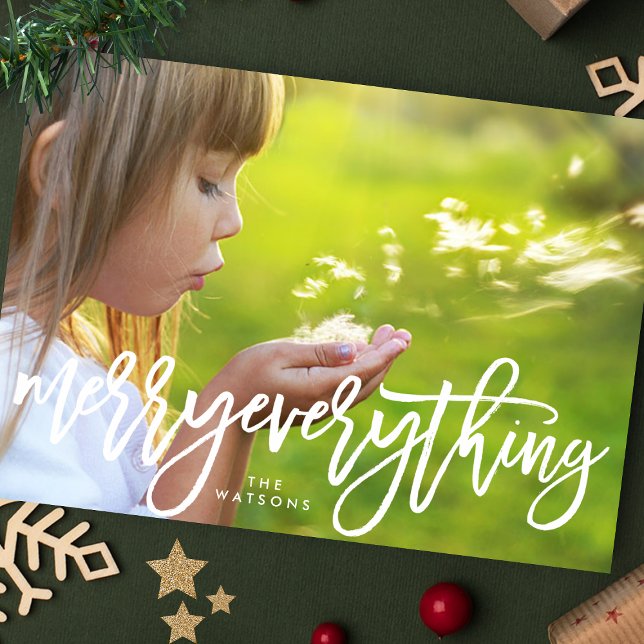 Tarjeta Festiva Navidades blancos con fotos de todo (Subido por el creador)
