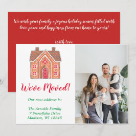 Tarjeta Festiva Navidades Blancos Gingerbread Foto De Casa En Movi