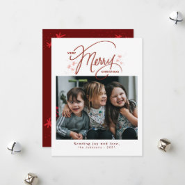 Tarjeta Festiva Navidades blancos muy modernos