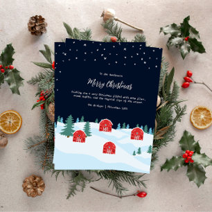 Tarjeta Festiva Navidades blancos rusos