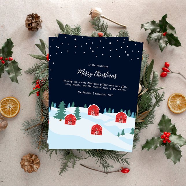 Tarjeta Festiva Navidades blancos rusos (Subido por el creador)