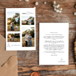 Tarjeta Festiva Navidades blancos simples y modernos cuatro Collag<br><div class="desc">Presentamos nuestro diseño de tarjetas de vacaciones de cuatro Collages de fotos para Navidades modernos y simples blancos, donde la sencillez se une a la elegancia con un toque de encanto Navidad. Con una estética blanca y negra brillante que aporta un toque de elegancia a sus vacaciones, lo que lo...</div>