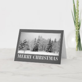 Tarjeta Festiva Navidades blancos Snowley