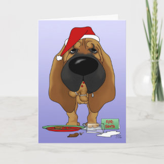 Tarjeta Festiva Navidades Bloodhound