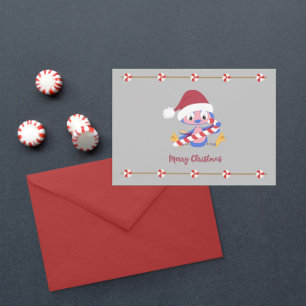 Tarjeta Festiva Navidades Bluebird Candy Decor Personalizable Text