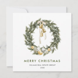 Tarjeta Festiva Navidades bohemios saludaron a las empresas