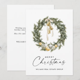 Tarjeta Festiva Navidades bohemios saludaron a las empresas