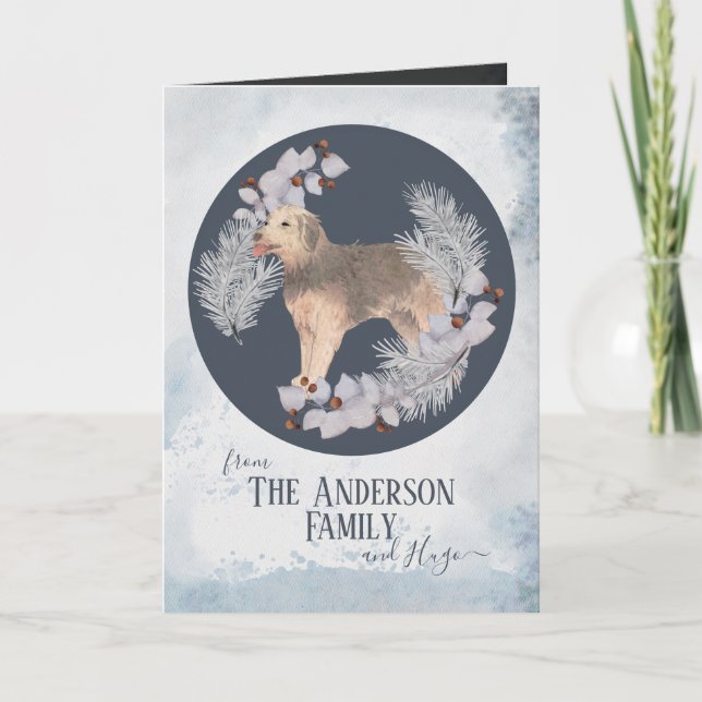 Tarjeta Festiva Navidades bosnios personalizados de la hebilla del (Anverso)