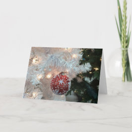 Tarjeta Festiva Navidades Bough and Ball