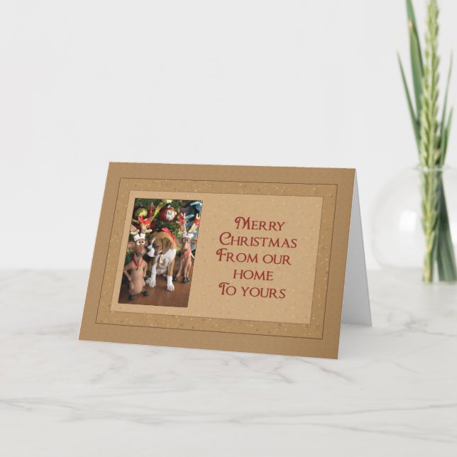 Tarjeta Festiva Navidades Boxer (Anverso)