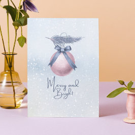 Tarjeta Festiva Navidades Brillantes Y Brillantes Poseen No Fotogr